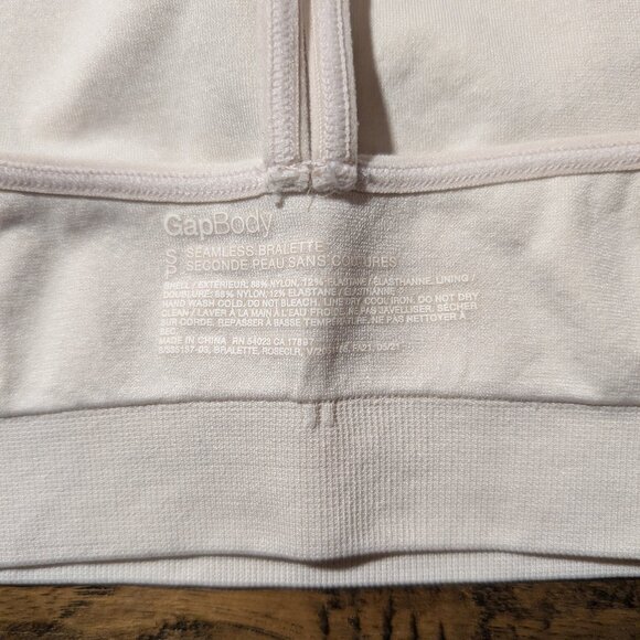 Gap seamless racerback bralette pale pink cream size small - Picture 7 of 10